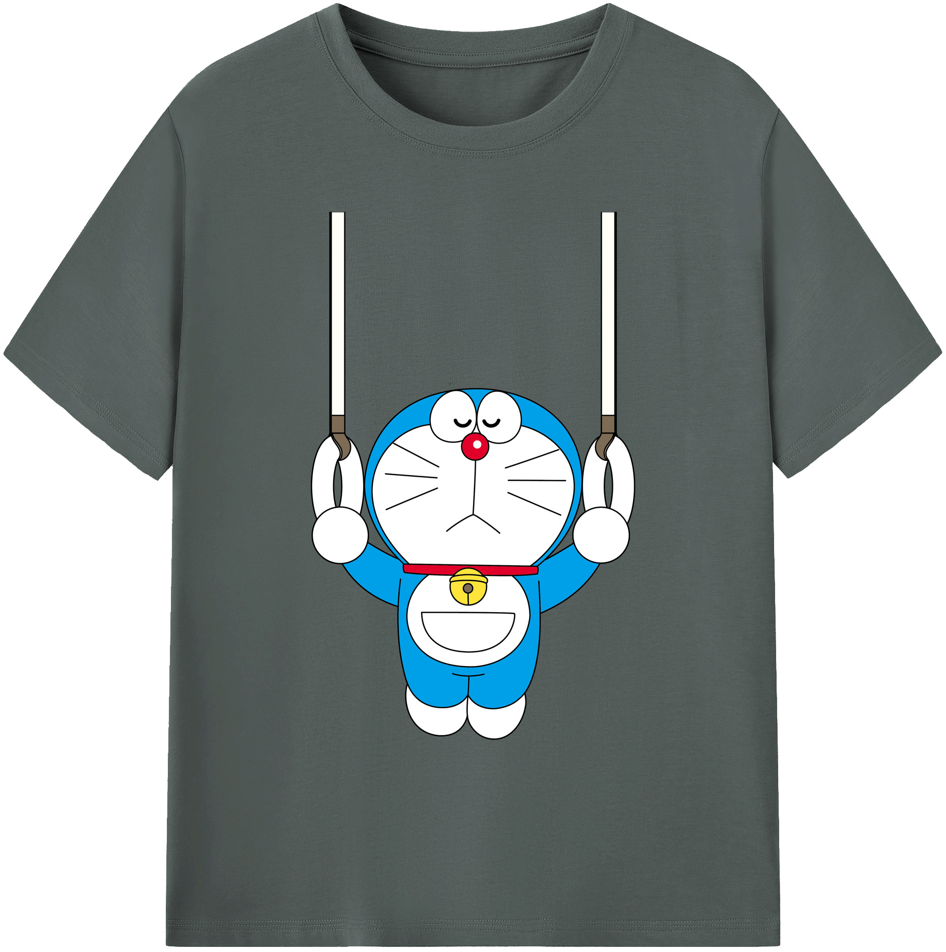 （画像用） ドラえもん Doraemon 綿100％ メンズ半袖Tシャツ｜肌触りやわらか＆通気性